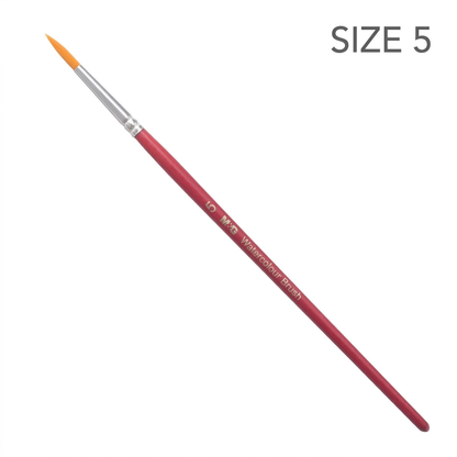 M&G watercolor round brush size 5 studio packshot with size label