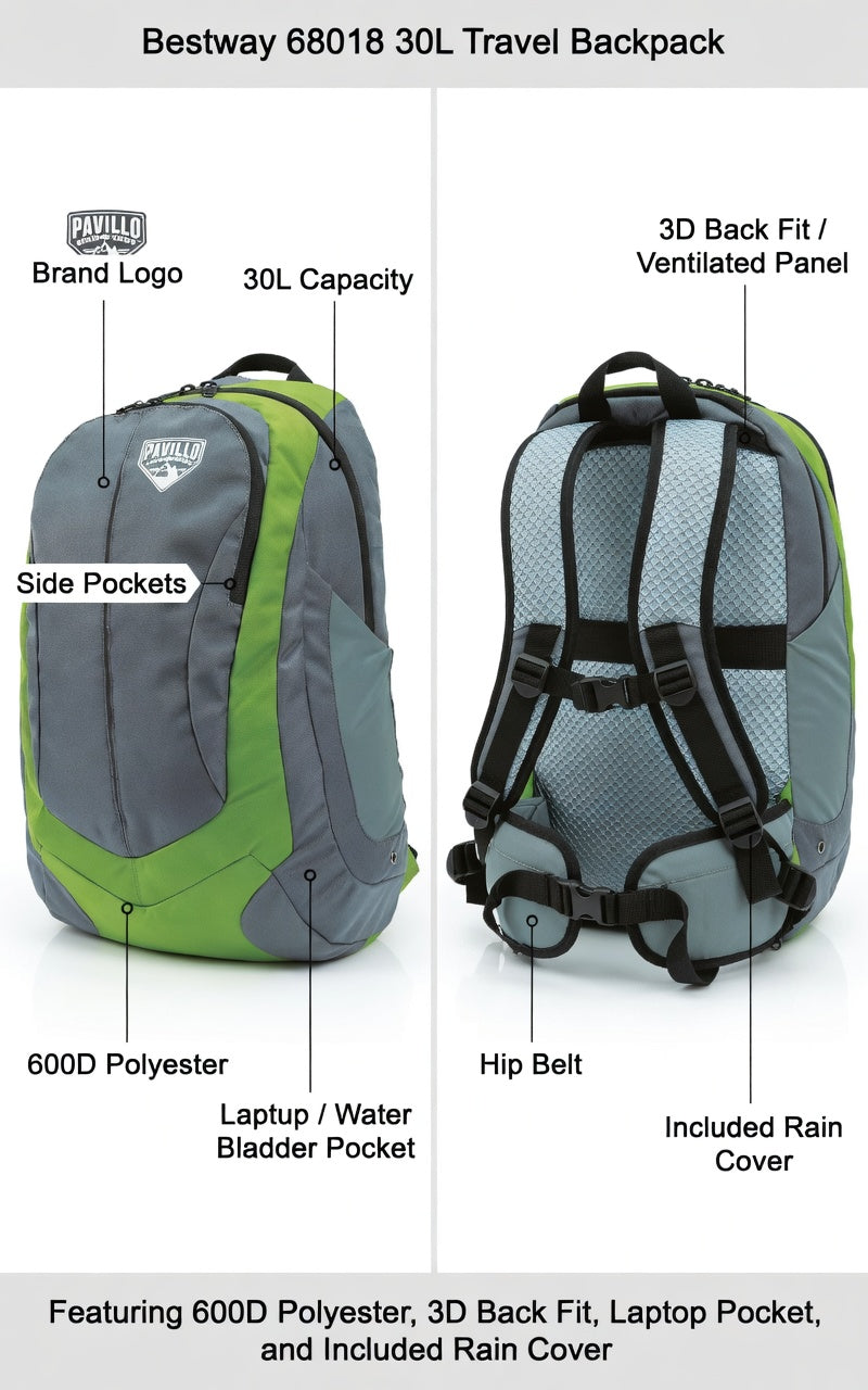 Bestway 68018 travel backpack Polyester Unisex 30 L