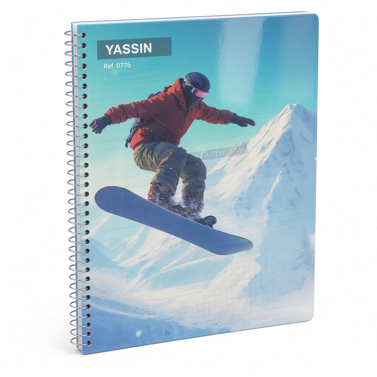 YASSIN A4 Spiral Notebook – 120 Sheets, 60 GSM, 21 × 29.7 cm – Lined Paper – Assorted Covers - 1pcs - No: 0775