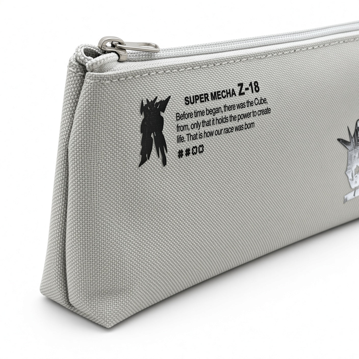 M&G Chenguang Mecha Z-18 & Z-03 Large Capacity Pencil Case – Durable Zippered Stationery Pouch for School & Office - 1pcs -No: