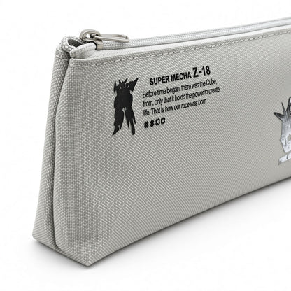 M&G Chenguang Mecha Z-18 & Z-03 Large Capacity Pencil Case – Durable Zippered Stationery Pouch for School & Office - 1pcs -No: