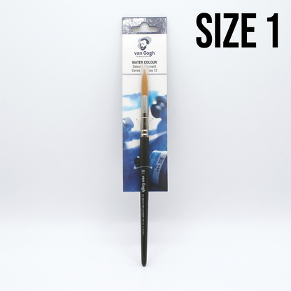 Van Gogh round brush No.191 size 1 studio packshot with size label