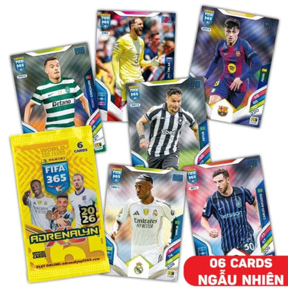 Panini FIFA 365 2026 AXL Single Pack Adrenalyn Card Pack - 6pcs