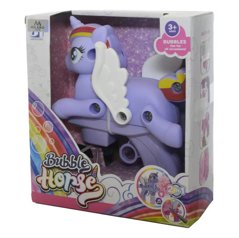 Unicorn Bubble Machine - Unicorn Bubble Gun For Girls | Handheld Bubble Machine For Kids - No:P81238-1
