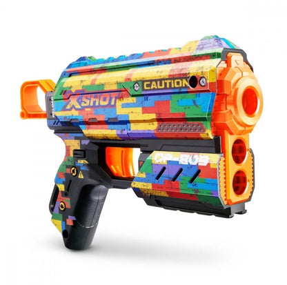 X-SHOT Blaster Skins Flux With 8 Darts –  SKINS FLUXStriper - No:36516K