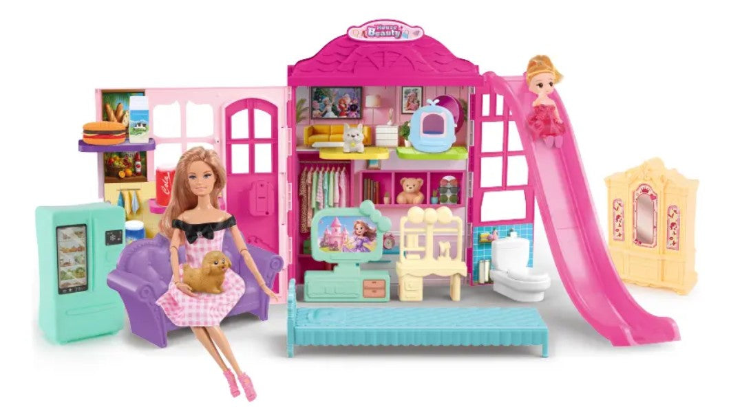 Vacation Sweet Doll House - Toy Pet Dollhouse for Girls – 30 Pcs