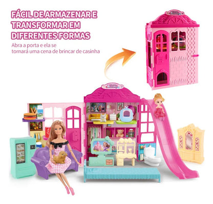 Vacation Sweet Doll House - Toy Pet Dollhouse for Girls – 30 Pcs