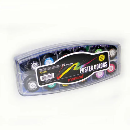 MONAMI Pack of 12 Poster Colours - No: 1512