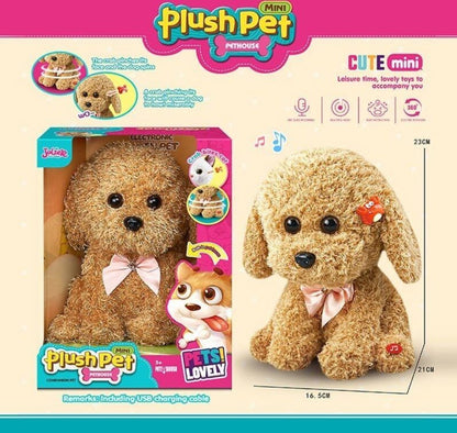 Jolier Soft interactive Electronic Plush Pet - Poodle With Rotating Music Recording 3yrs+ - No:MC-1092