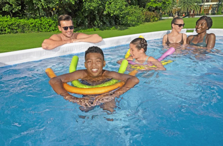 Bestway Frame Pool Power Steel 4.04m x 2.01m x 1.00m Rectangular Pool Set - 56442