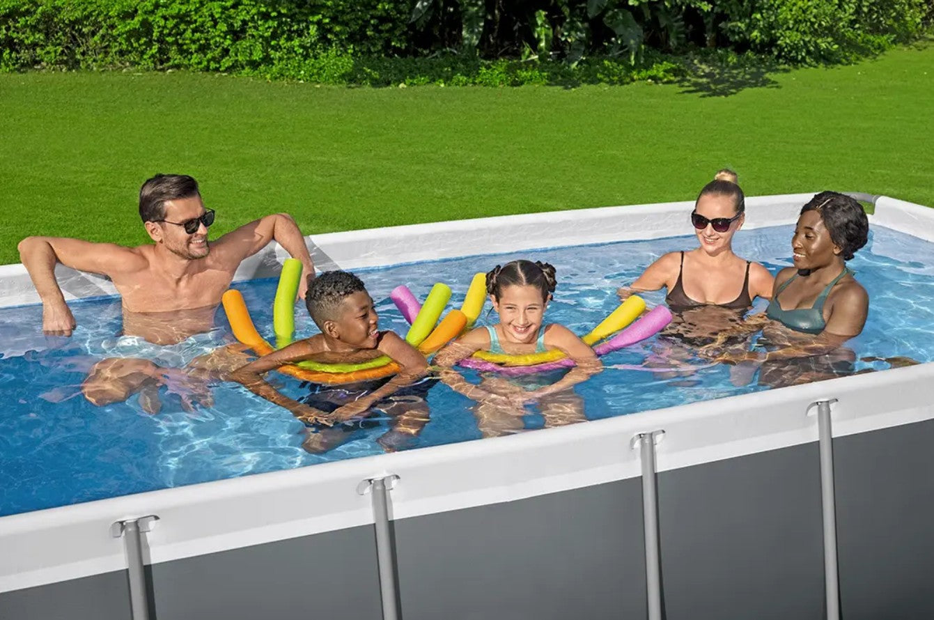 Bestway Frame Pool Power Steel 4.04m x 2.01m x 1.00m Rectangular Pool Set - 56442