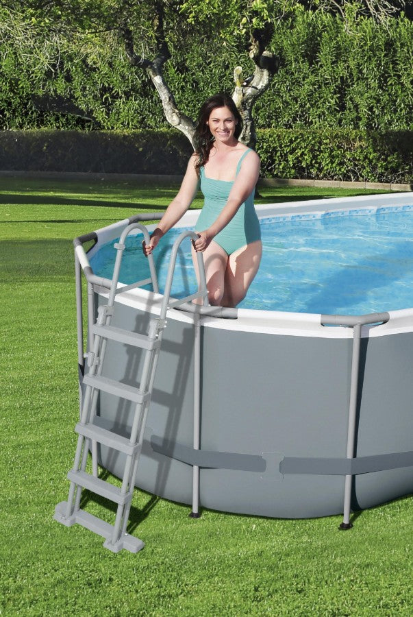 Bestway Power Steel Oval Frame Pool Complete Set with Filter Pump 549x274x122 cm - No: 56710
