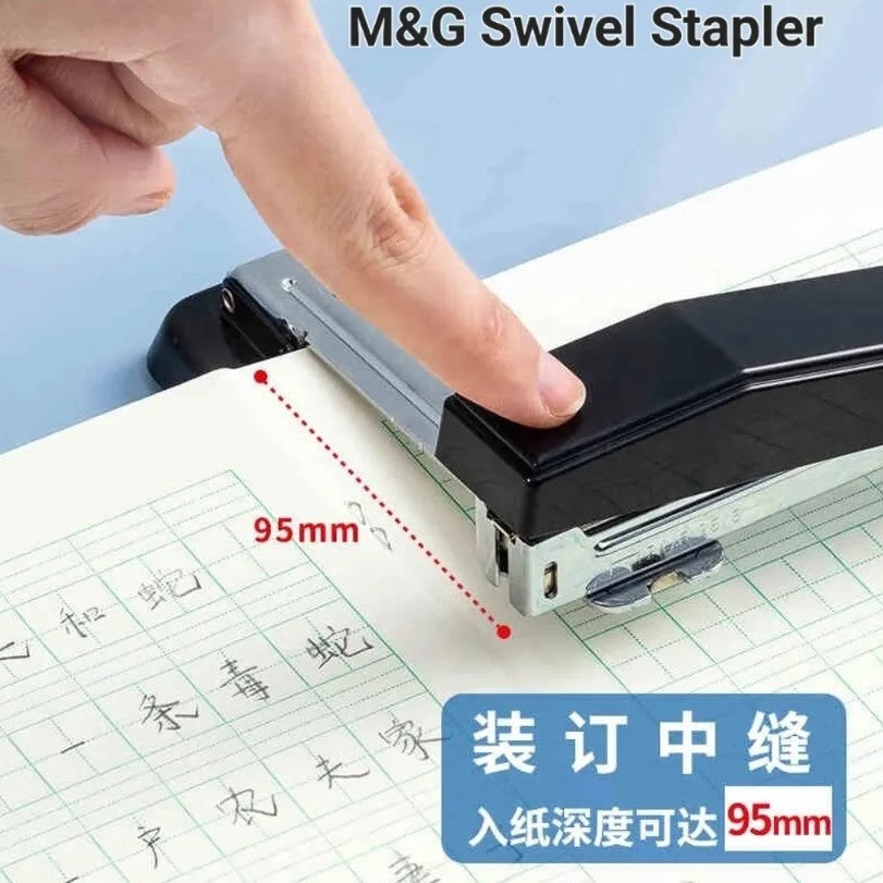 M&G Swing-Arm Swivel Stapler 25Sheets 360 Rotate Desk for Booklet or Book Binding - No: ABS91627