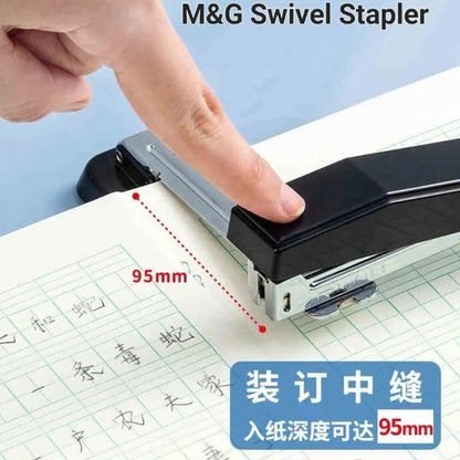 M&G Swing-Arm Swivel Stapler 25Sheets 360 Rotate Desk for Booklet or Book Binding - No: ABS91627