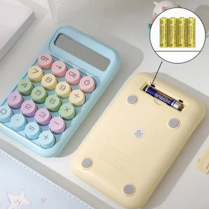 M&G Chenguang MGC-15 Desktop Calculator, 10-Digit Display – Cute Pastel Design, Large Round Keys, Portable Office & School Calculator - No: ADG981K9
