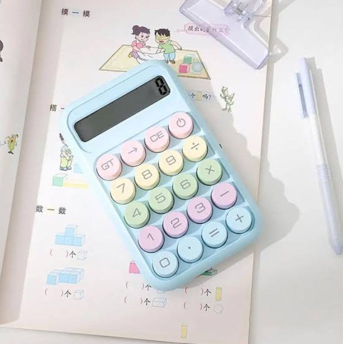 M&G Chenguang MGC-15 Desktop Calculator, 10-Digit Display – Cute Pastel Design, Large Round Keys, Portable Office & School Calculator - No: ADG981K9