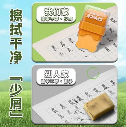 M&G Chenguang Roller Eraser Space Pets Dustless Dual Function - Assorted Color - 1pcs - No: AXPQ5571