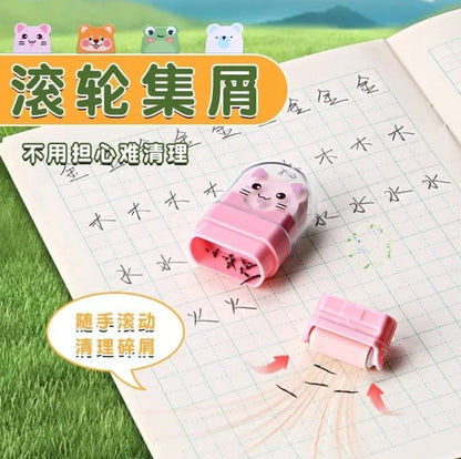M&G Chenguang Roller Eraser Space Pets Dustless Dual Function - Assorted Color - 1pcs - No: AXPQ5571