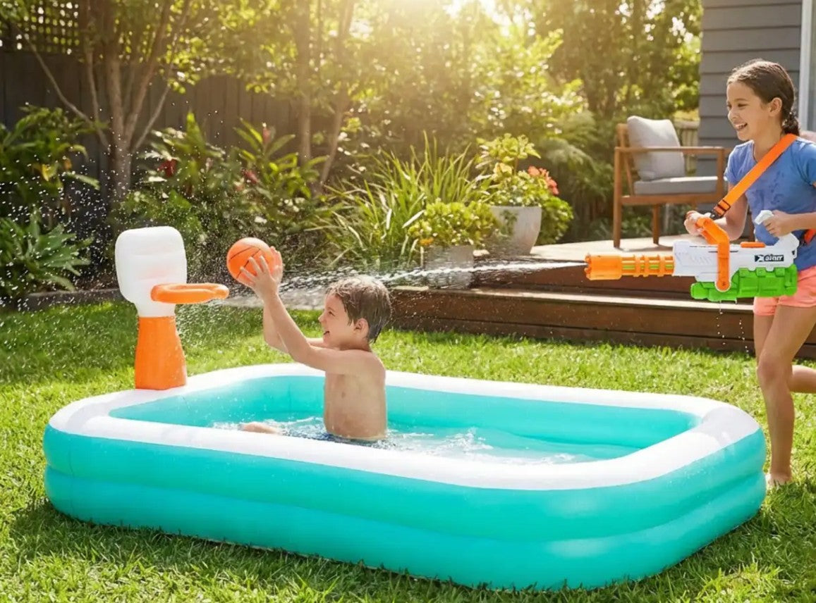 Bestway Dunk'N Splash Inflatable Pool - Inflatable play ground 251 x 168 x 102 cm - No:54445