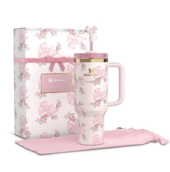 Stanley Quencher H2.0 Floral Tumbler 40oz (1.18L) – Vacuum Insulated Stainless Steel Travel Mug with Handle & Lid | Floral Edition