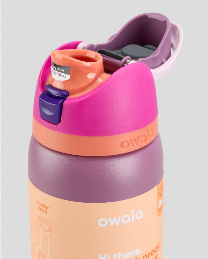 Owala FreeSip 32oz (945ml) Insulated Stainless Steel Water Bottle – Leakproof Vacuum Bottle with Built-in Straw & Carry Loop