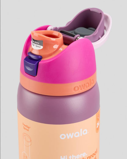 Owala FreeSip 32oz (945ml) Insulated Stainless Steel Water Bottle – Leakproof Vacuum Bottle with Built-in Straw & Carry Loop