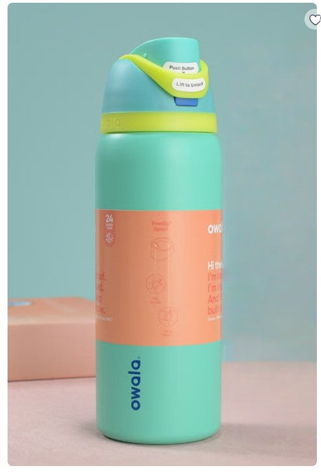 Owala FreeSip 32oz (945ml) Insulated Stainless Steel Water Bottle – Leakproof Vacuum Bottle with Built-in Straw & Carry Loop