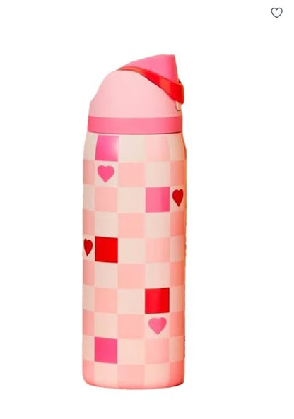 Owala FreeSip Insulated Stainless Steel Water Bottle with Built-In Straw, Leak-Proof Lid, 24 oz (710 ml), Assorted Printed Designs
