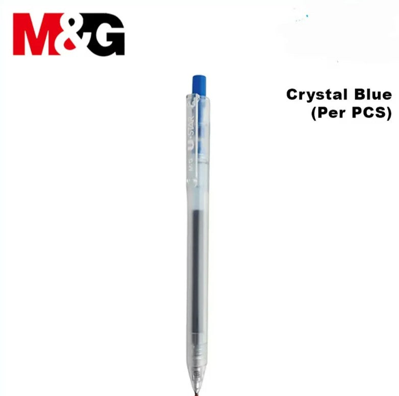 M&G Chenguang U-STAR Retractable Gel Pen, 0.5 mm Fine Point, Smooth Writing, Multicolor – 1pcs - No: AGP87977