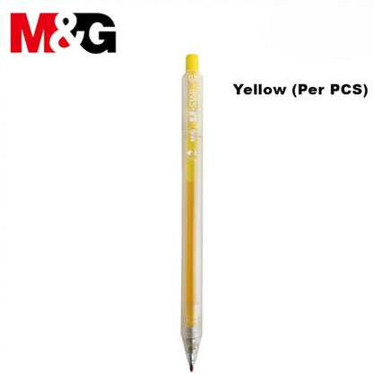 M&G Chenguang U-STAR Retractable Gel Pen, 0.5 mm Fine Point, Smooth Writing, Multicolor – 1pcs - No: AGP87977