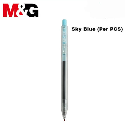 M&G Chenguang U-STAR Retractable Gel Pen, 0.5 mm Fine Point, Smooth Writing, Multicolor – 1pcs - No: AGP87977