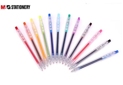 M&G Chenguang U-STAR Retractable Gel Pen, 0.5 mm Fine Point, Smooth Writing, Multicolor – 1pcs - No: AGP87977
