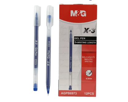 M&G Chenguang X-3 Gel Pen 0.5mm – Large Capacity Smooth Writing Gel Pen, Fine Point, Long Writing Length - 1pcs - No:AGPB6973
