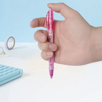 M&G Chenguang Bolpen Gel Ball Pen Blue 0.38mm Cute Glitter body Comfort rubber grip  - 1pcs -No: ABP023R2