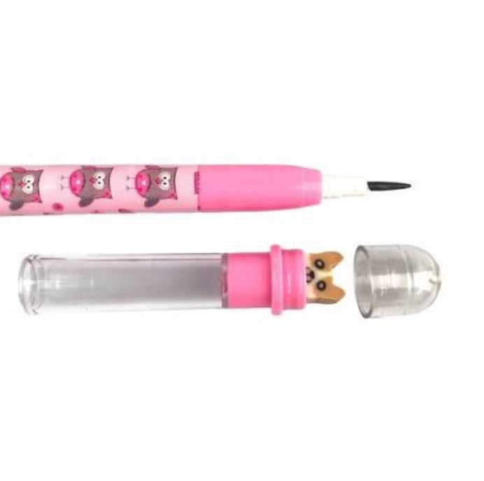 M&G Chenguang Animals Mechanical Pencil 0.5mm with 11 HB Replacement Leads – Cute Cartoon Pencil with Built-in Eraser - 1pcs - No: AMPQ1606