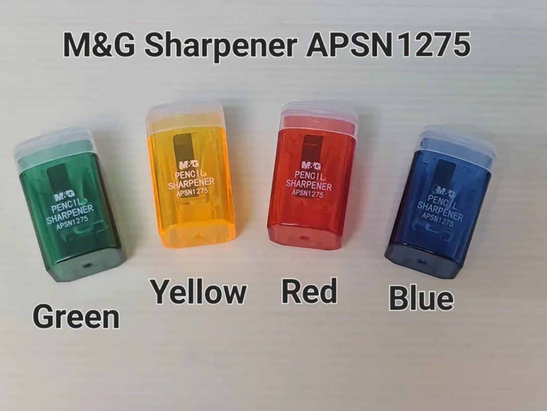 M&G Chenguang Single Hole Storage Pencil Sharpener Colourful Student Sharp for Kids, Students & Artists - 1pcs - No: APSN1275
