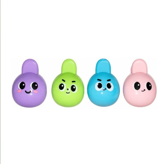 M&G Chenguang Cute Bunny Pencil Sharpener with Shavings Container – Single-Hole Manual Sharpener for Standard Pencils - 1pcs - No: APS912J0