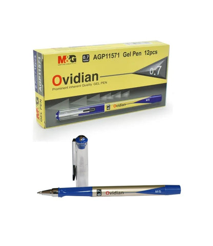 M&G Chenguang Ovidian Gel Pen 0.7mm – Smooth Writing Gel Ink Pen |  Blue - 1pcs - No: AGP11571