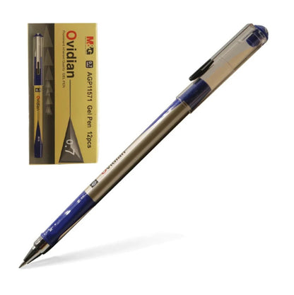 M&G Chenguang Ovidian Gel Pen 0.7mm – Smooth Writing Gel Ink Pen |  Blue - 1pcs - No: AGP11571