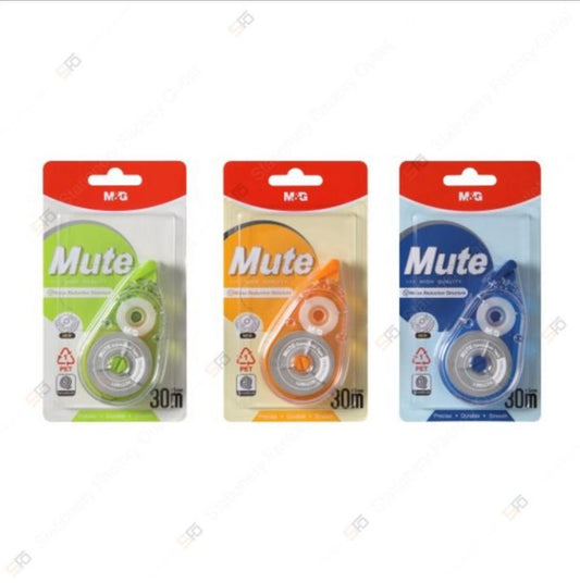 M&G Chenguang Mute Correction Tape 30m x 5mm – Silent PET Instant Dry Correction Tape, Smooth & Precis - 1pcs - No: ACT75871