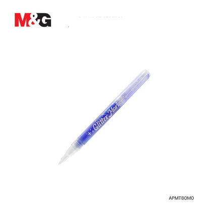 M&G Chenguang Glitter Markers Set – 6 Pastel Glitter Colours, Premium Fine Tip, Quick Dry, Liquid Glitter Ink for Crafts, Cards & Creative Art - No: APMT80M0