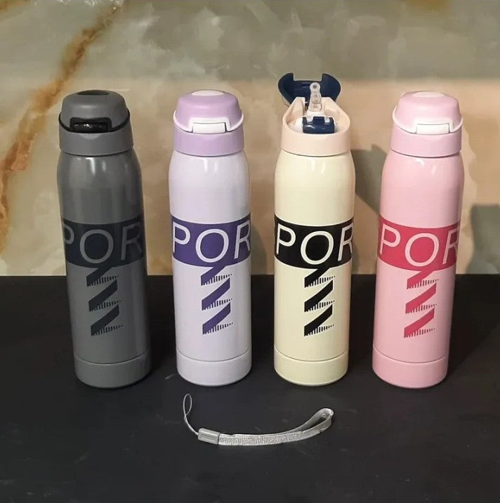 500ml Vacuum Insulated Stainless Steel Sports Water Bottle – Leakproof Thermal Flask for Hot & Cold Drinks