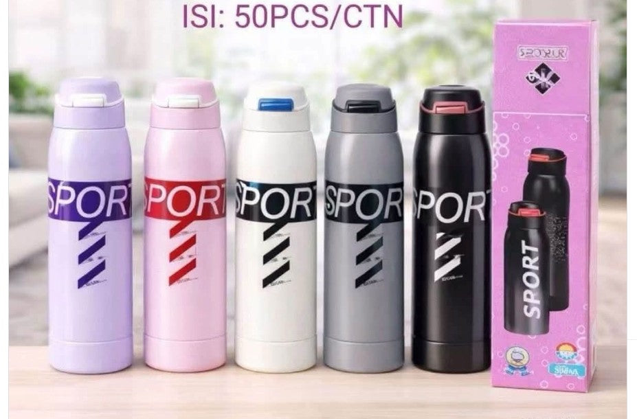 500ml Vacuum Insulated Stainless Steel Sports Water Bottle – Leakproof Thermal Flask for Hot & Cold Drinks