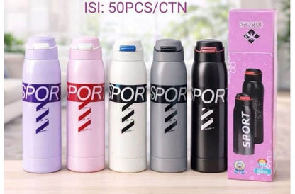 500ml Vacuum Insulated Stainless Steel Sports Water Bottle – Leakproof Thermal Flask for Hot & Cold Drinks