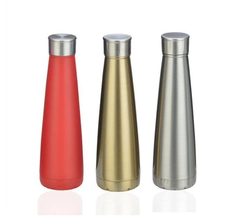 450ml Stainless Steel Vacuum Insulated Water Bottle – Double Wall Thermal Flask for Hot & Cold Drinks | Leakproof Reusable Bottle