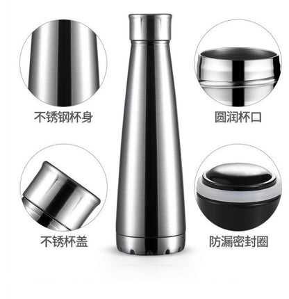 450ml Stainless Steel Vacuum Insulated Water Bottle – Double Wall Thermal Flask for Hot & Cold Drinks | Leakproof Reusable Bottle