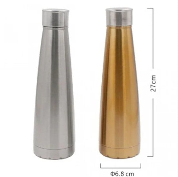 450ml Stainless Steel Vacuum Insulated Water Bottle – Double Wall Thermal Flask for Hot & Cold Drinks | Leakproof Reusable Bottle