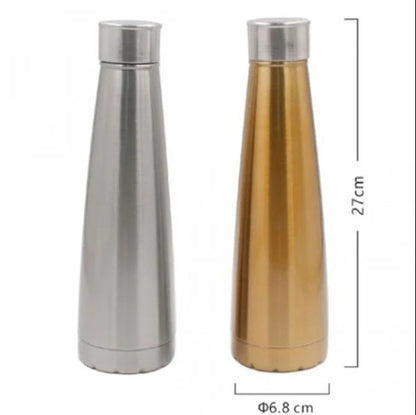 450ml Stainless Steel Vacuum Insulated Water Bottle – Double Wall Thermal Flask for Hot & Cold Drinks | Leakproof Reusable Bottle