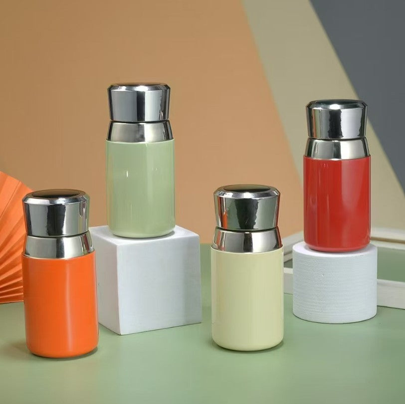 Mini 200ml Thermos Bottle with LED Temperature Display | Safe SUS316 Stainless Steel Leak-Proof Personal Water Bottle