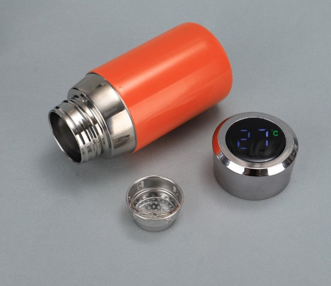 Mini 200ml Thermos Bottle with LED Temperature Display | Safe SUS316 Stainless Steel Leak-Proof Personal Water Bottle